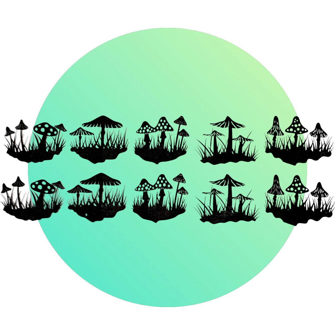 Mushroom Cluster Transparencies - Keipach