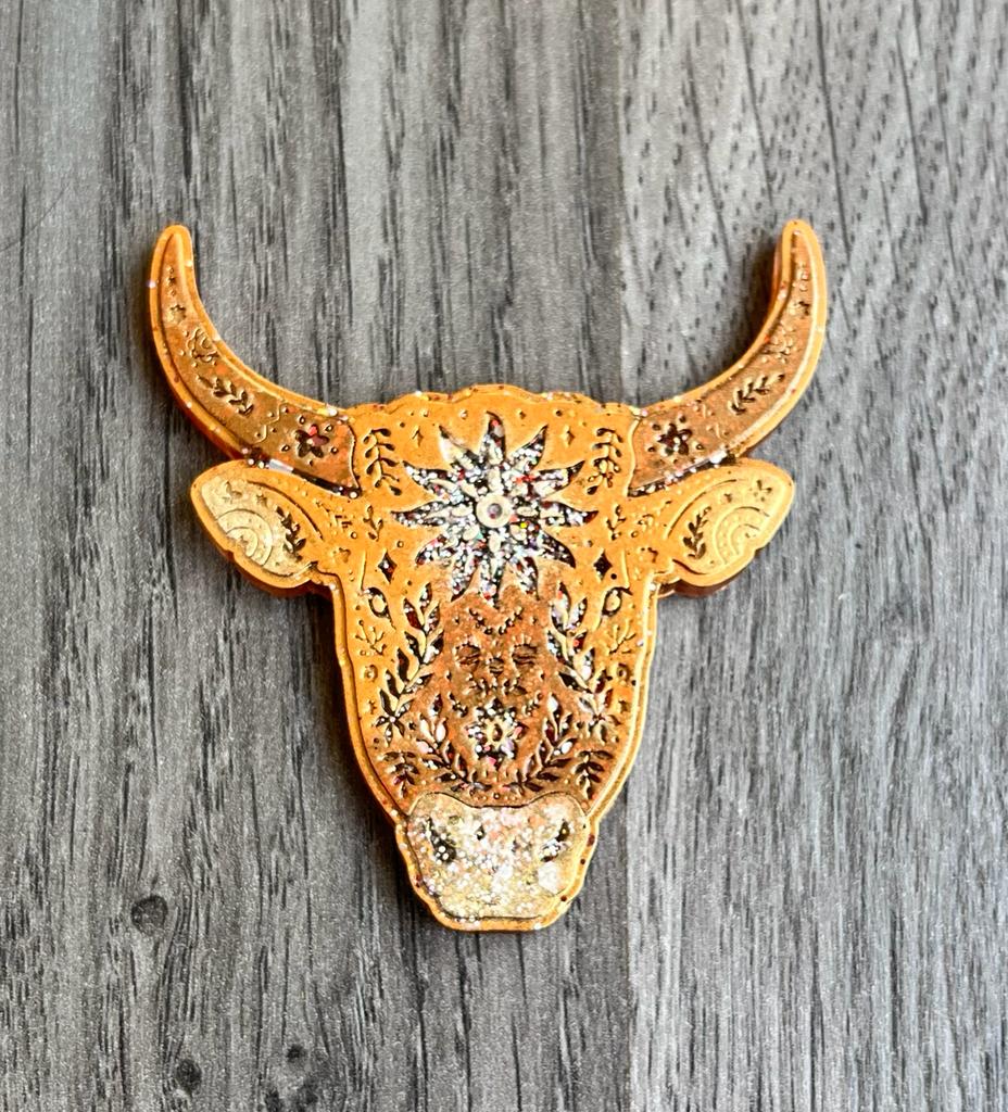 Floral Bull Silicone Resin Mould - Keipach