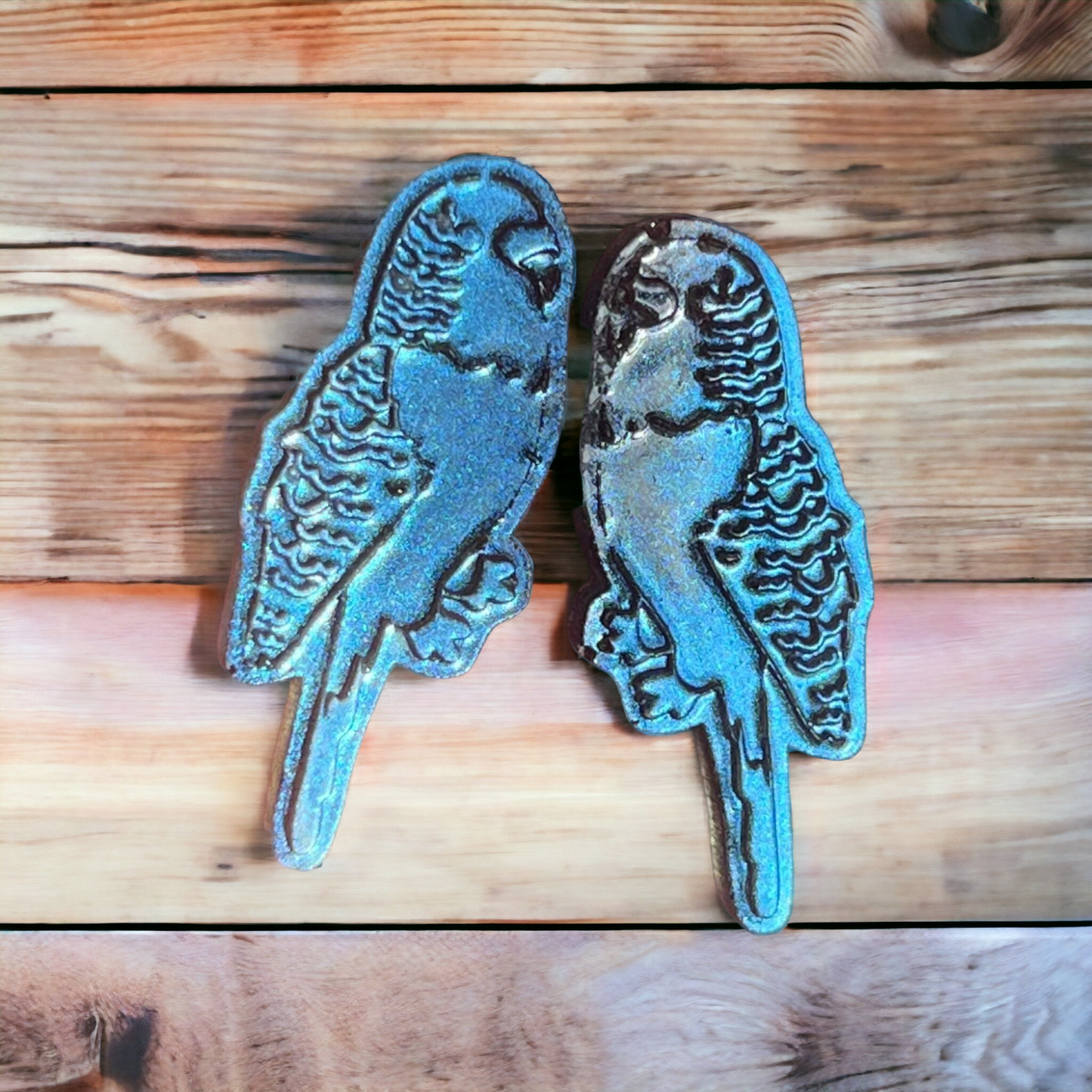 Parakeet (Budgie) Earrings Silicone Resin Mould - Keipach