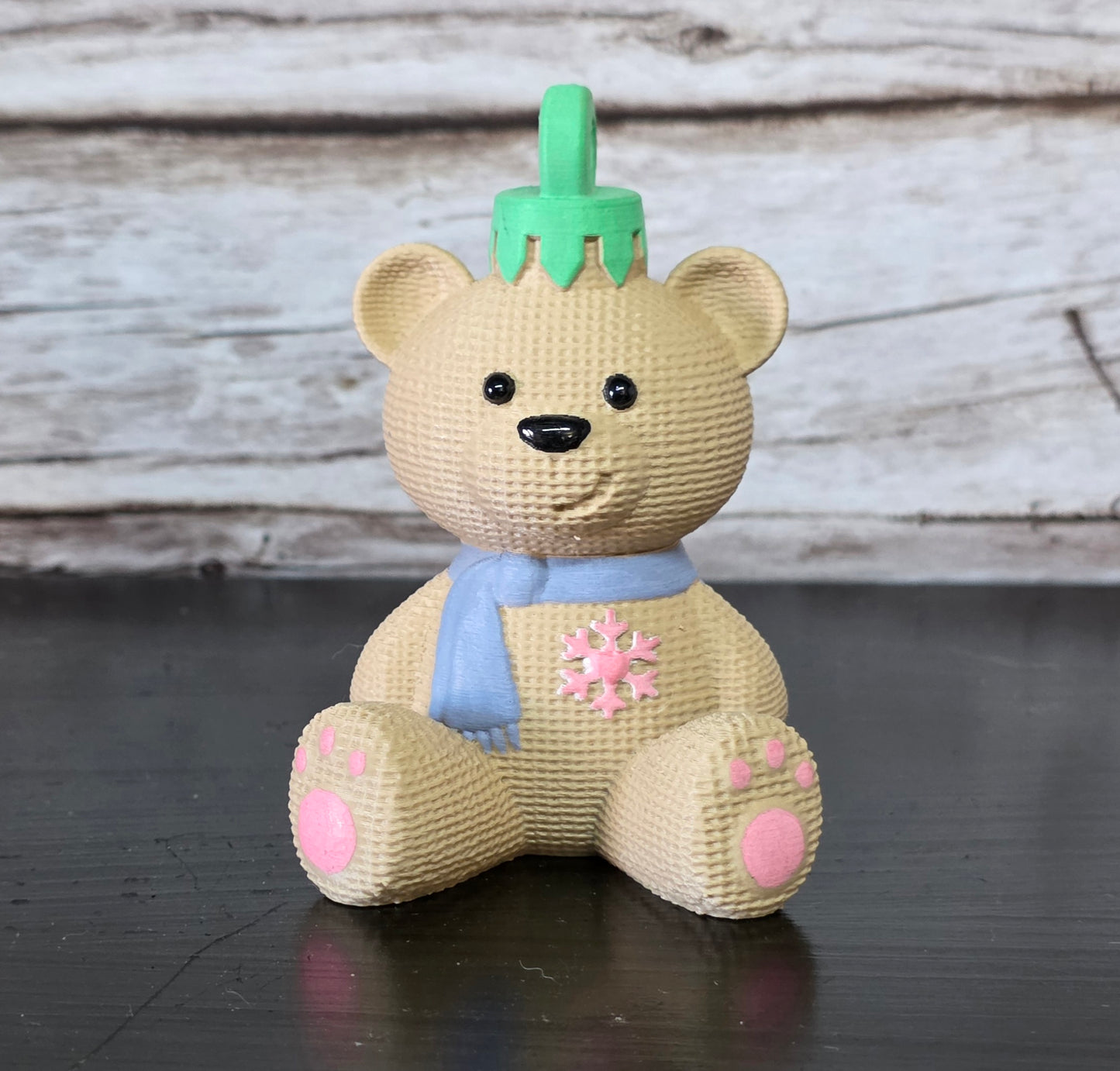 Faux Crochet Teddy Hanging Decor