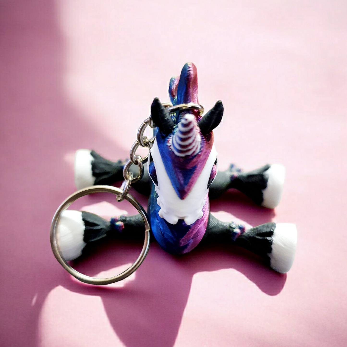 Creepy Unicorn Keychain