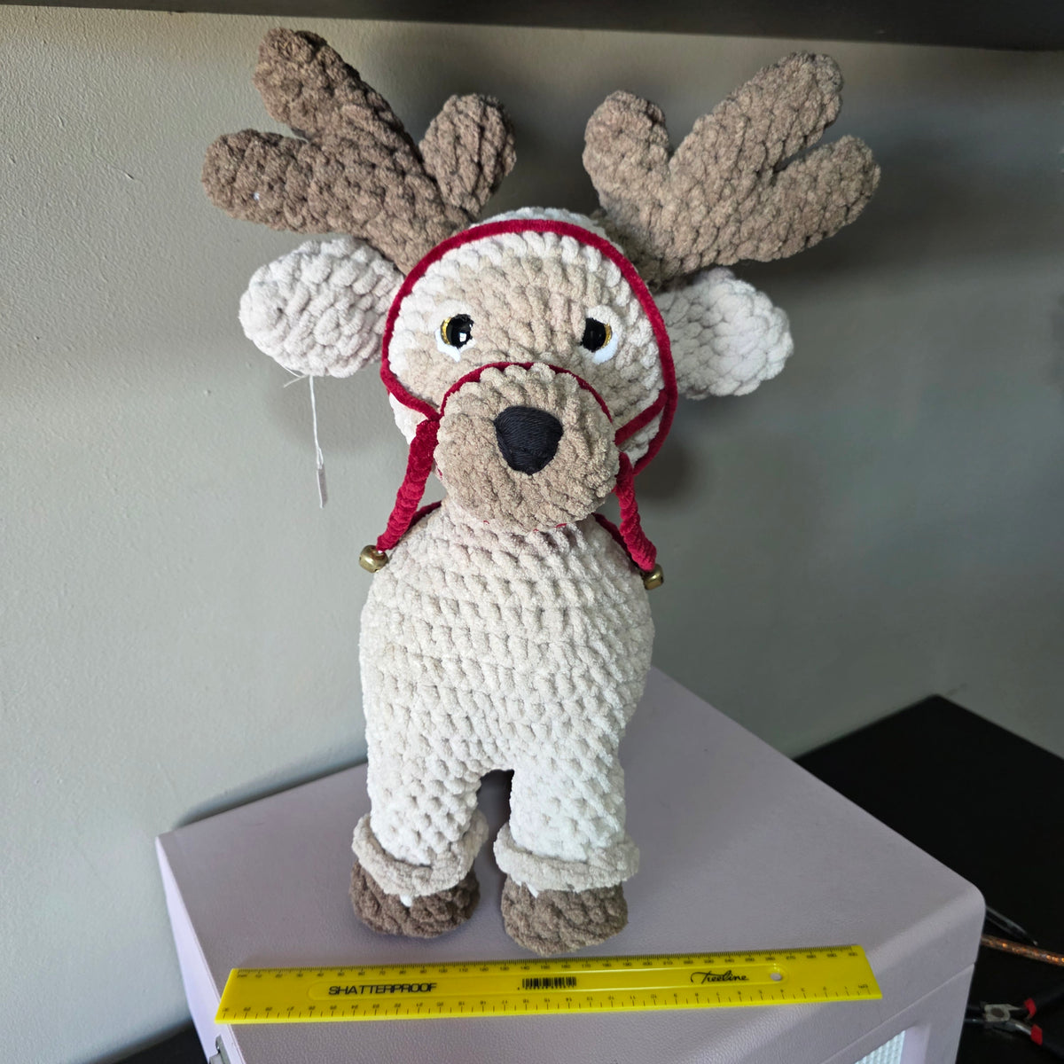 Crochet Large Reindeer Plushie