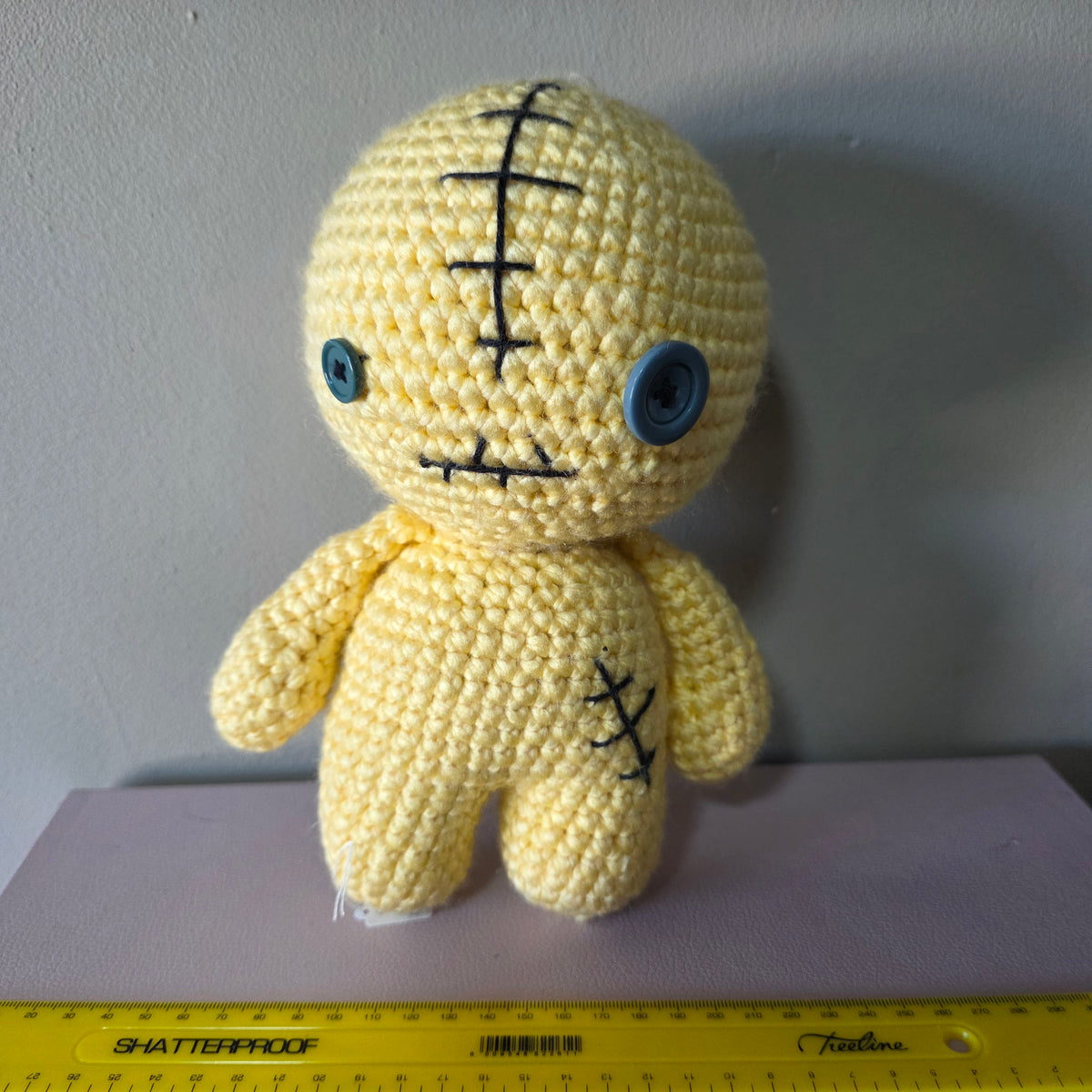 Crochet Yellow Voodoo Doll Plushie