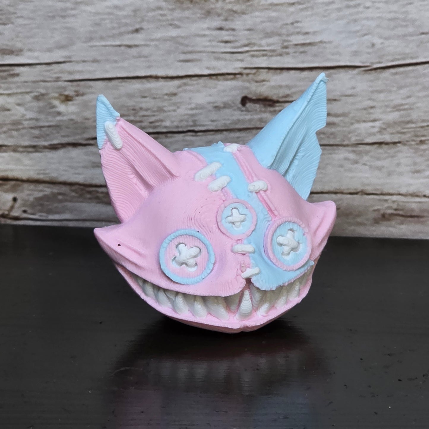 Creepy Stitched Cat Magnet
