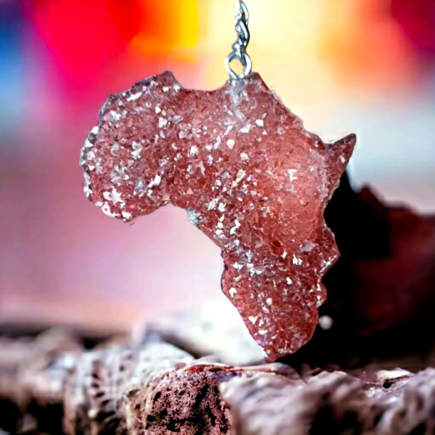 Druzy Africa Pendant Silicone Resin Mould - Keipach