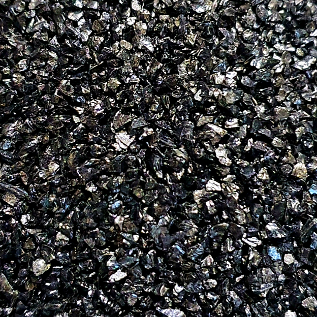 Metallic Glass Chips - Black (Medium) - Keipach