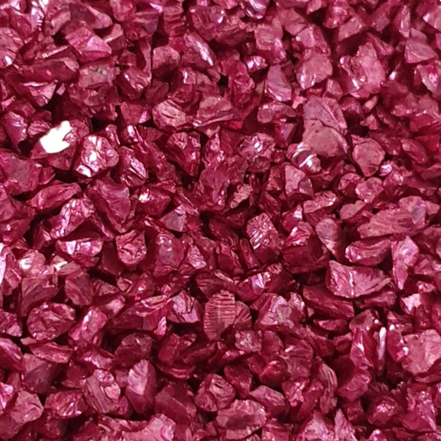 Metallic Glass Chips - Pink (Large) - Keipach