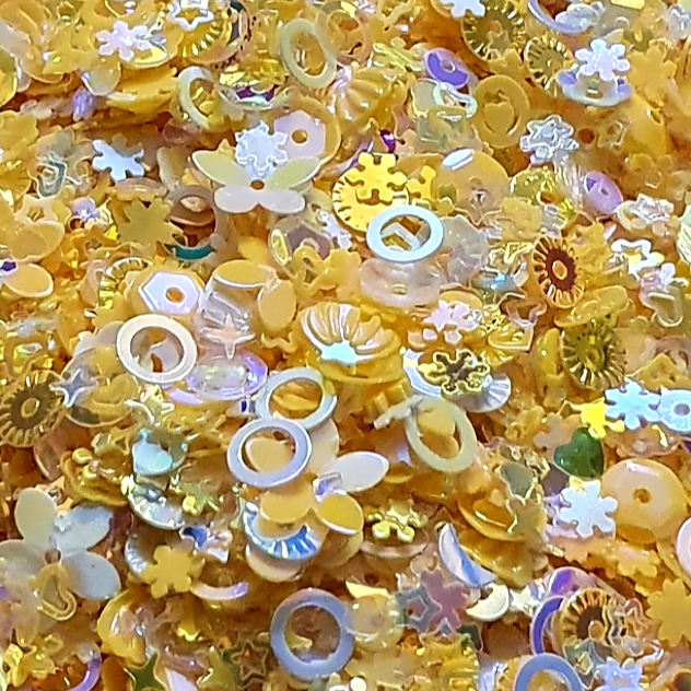 Yellow Sequins Mix - Keipach