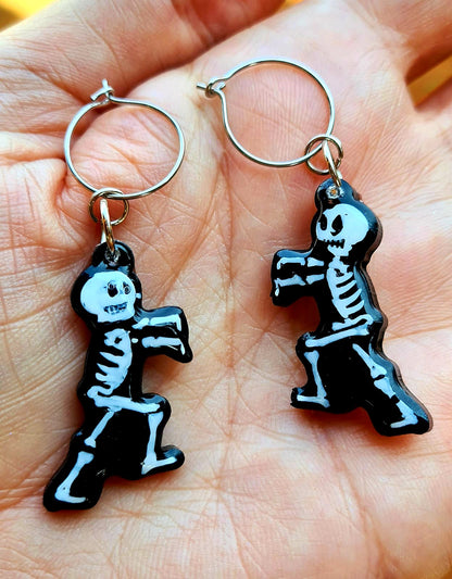 Skeleton Earrings Silicone Resin Mould - Keipach