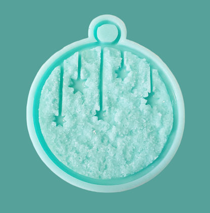 Christmas Stars Druzy Bauble Silicone Resin Mould - Keipach