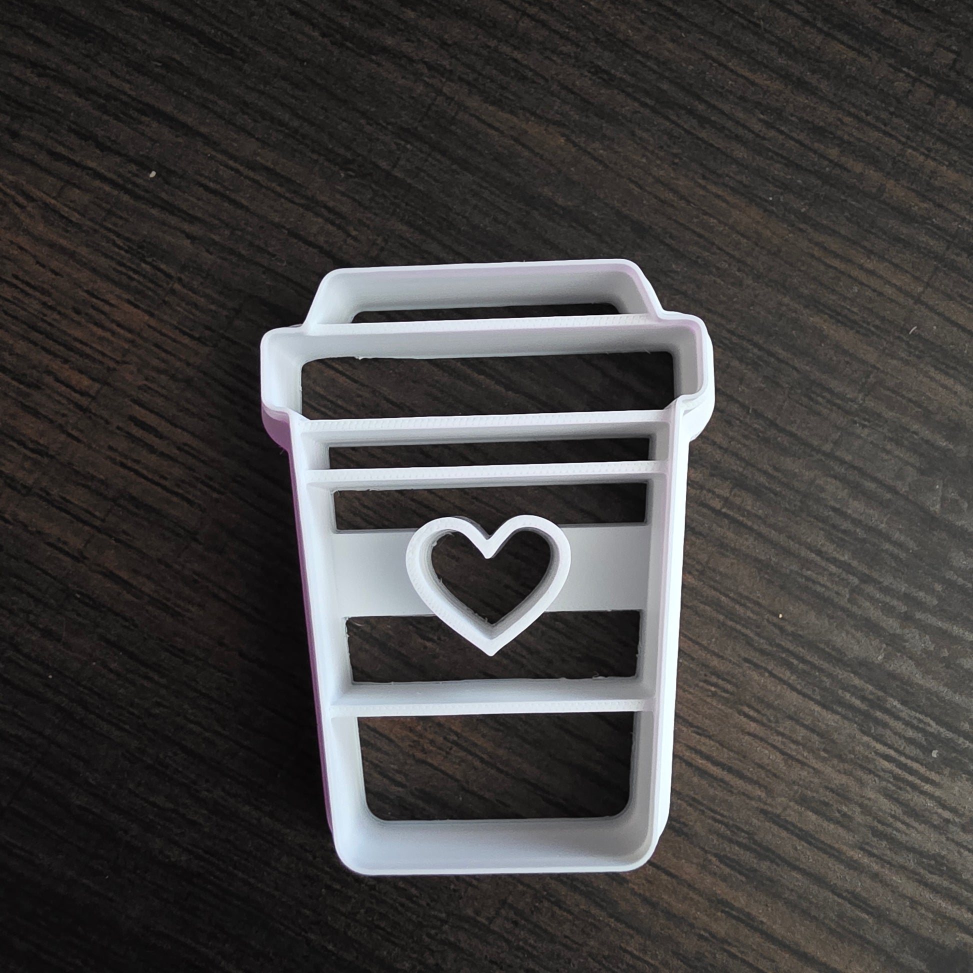 Coffee Cup Heart Polymer Clay Cutter