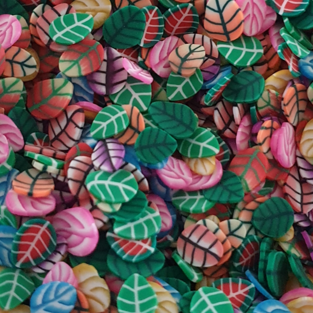 Colorful Leaves Polymer Clay - Keipach