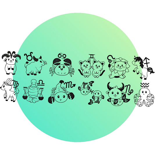 Cute Zodiac Transparencies - Keipach