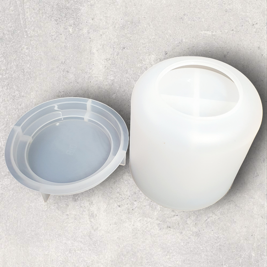 Cylinder Container Silicone Resin Mould - Keipach