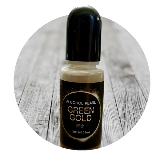 Pearlescent Alcohol Ink - Green Gold - Keipach