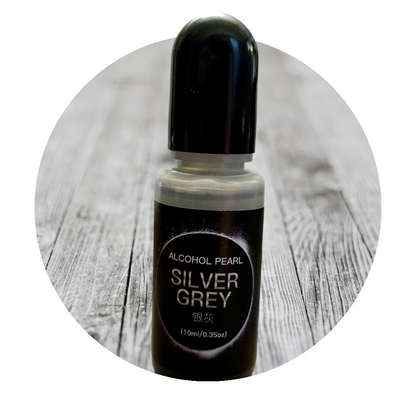 Pearlescent Alcohol Ink - Silver Grey - Keipach