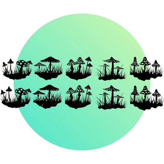 Mushroom Cluster Transparencies - Keipach