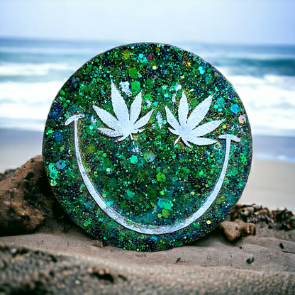 Cannabis Smiley Silicone Resin Mould - Keipach