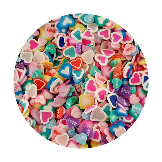 Assorted Hearts Polymer Clay