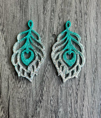 Feather Earrings Silicone Resin Mould - Keipach