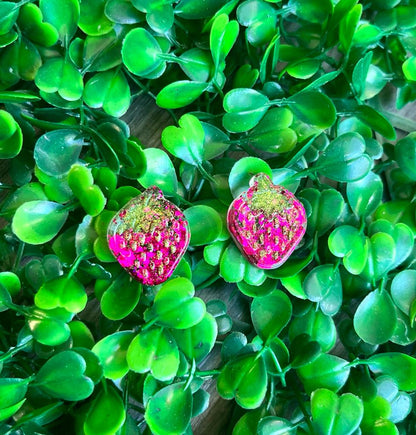 Strawberry Studs Silicone Resin Mould - Keipach