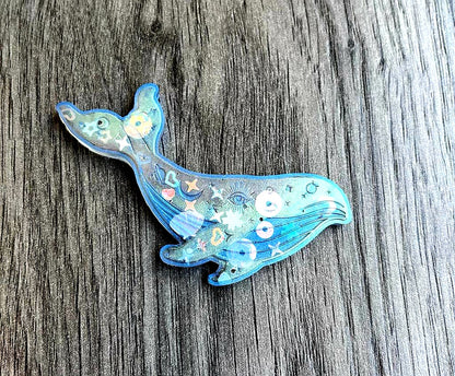 Mystical Whale Silicone Resin Mould - Keipach