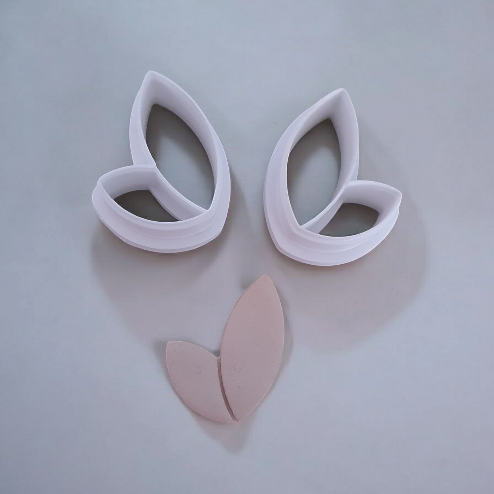 Two Leaves Polymer Clay Cutter