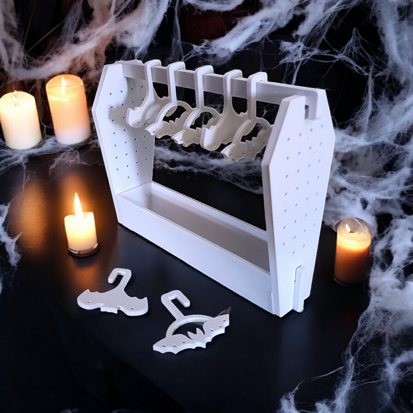 coffin earring display stand