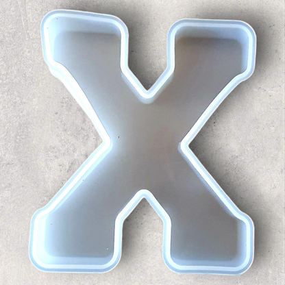 Large Alphabet Letter Silicone Resin Mould