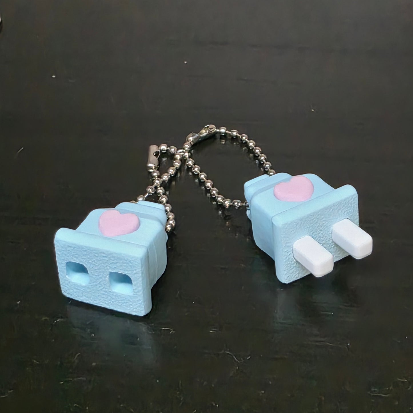 Plug and Socket Keychain