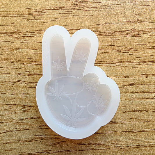 Cannabis Peace Silicone Resin Mould