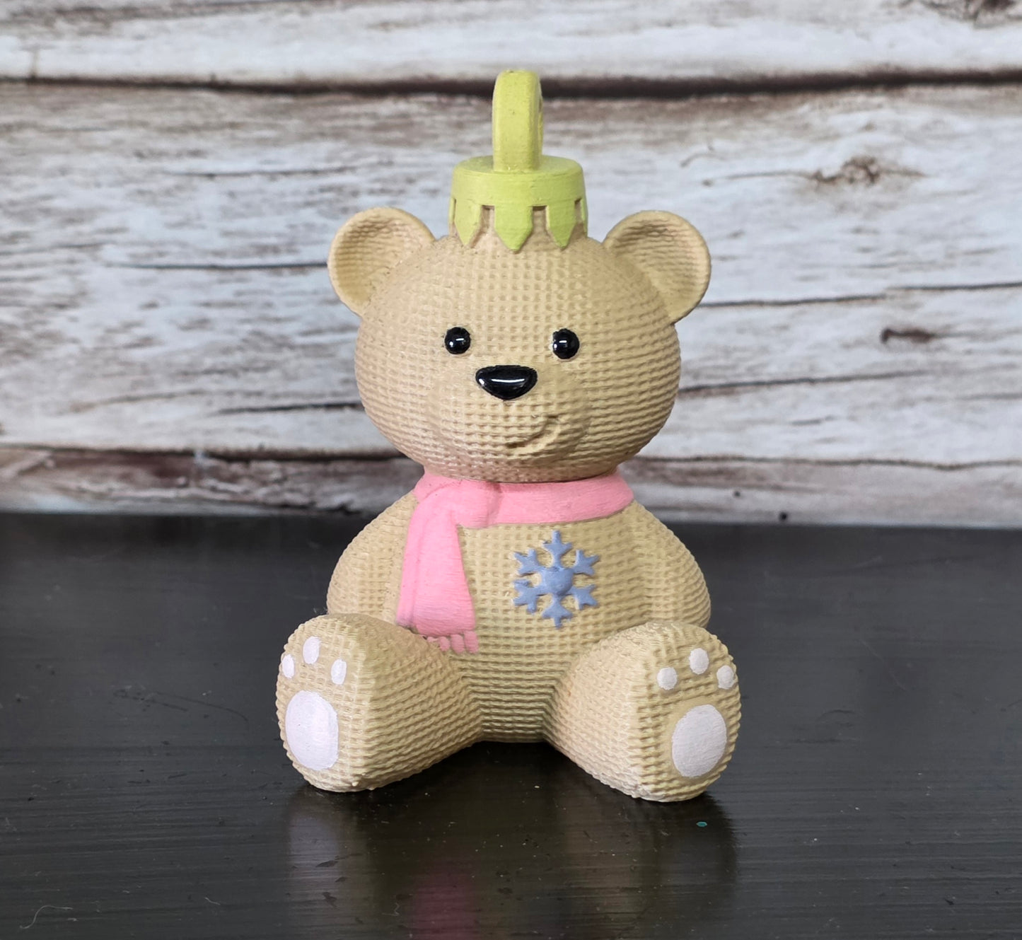 Faux Crochet Teddy Hanging Decor
