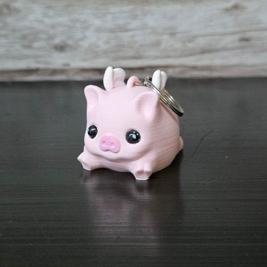 Flying Pig Keychain