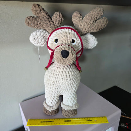 Crochet Large Reindeer Plushie