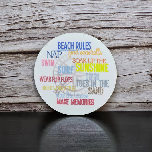 Beach Rules Magnet