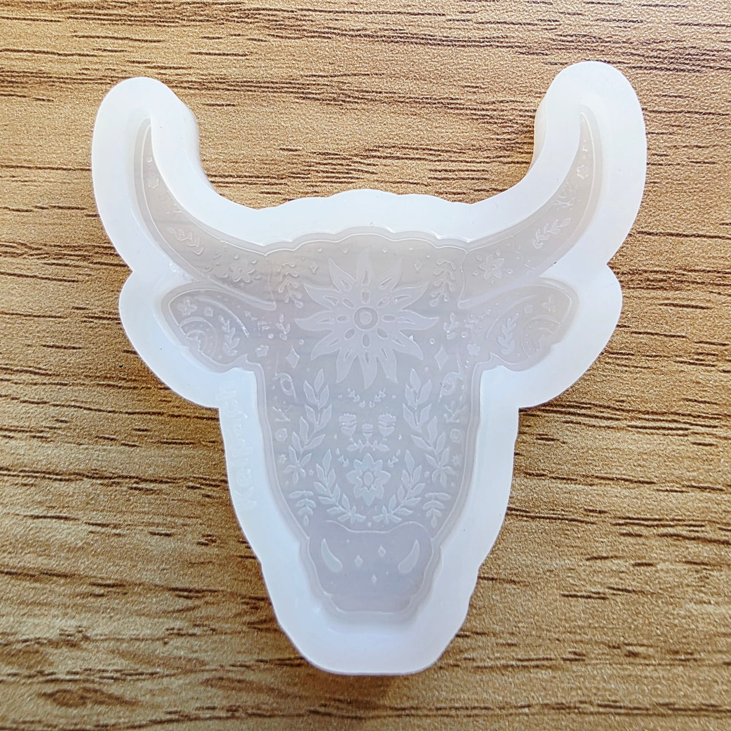 Floral Bull Silicone Resin Mould