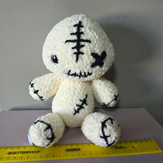 Crochet White Voodoo Doll Plushie
