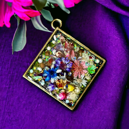 Open Back Bezel - Square Bronze - Keipach