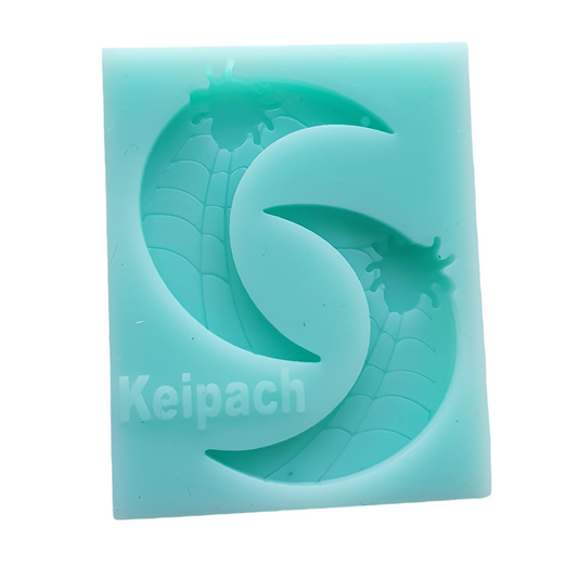 Spider Moon Earrings Silicone Resin Mould - Keipach