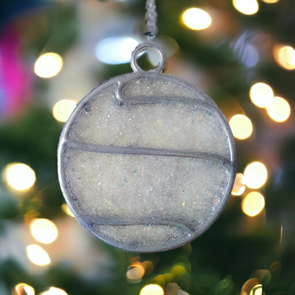 Christmas Swirl Druzy Bauble Silicone Resin Mould - Keipach