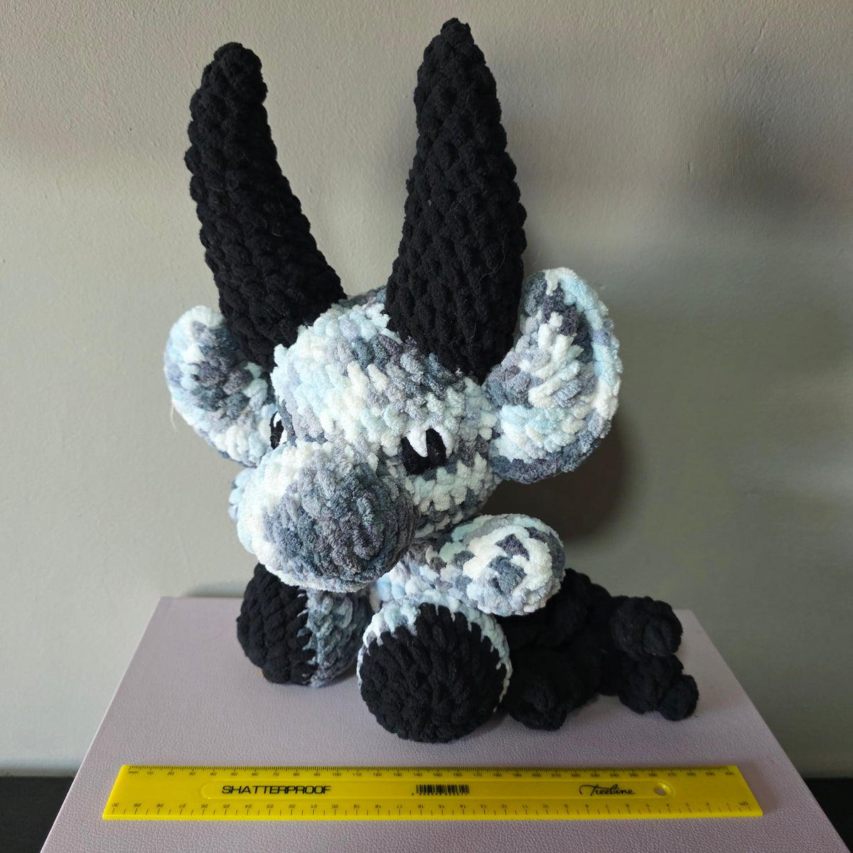 Crochet Grey Goat