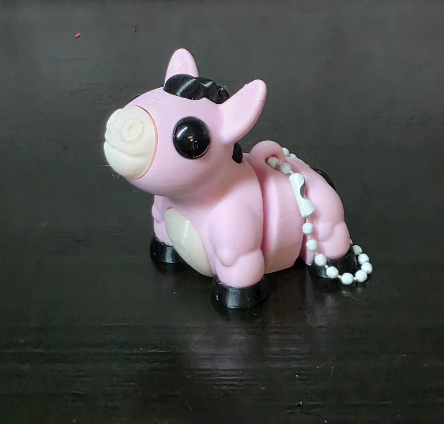Pink Donkey Keychain