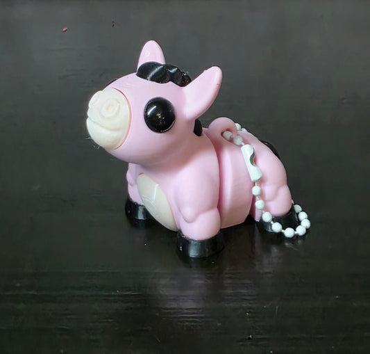 Pink Donkey Keychain
