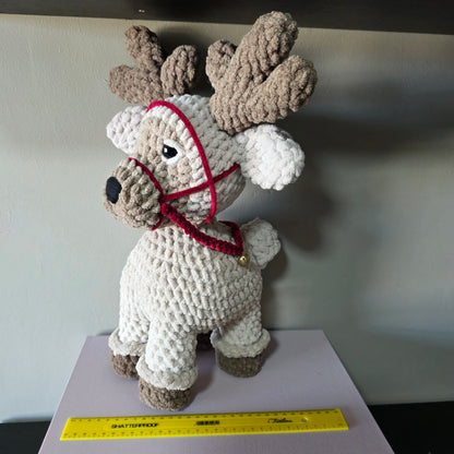 Crochet Large Reindeer Plushie