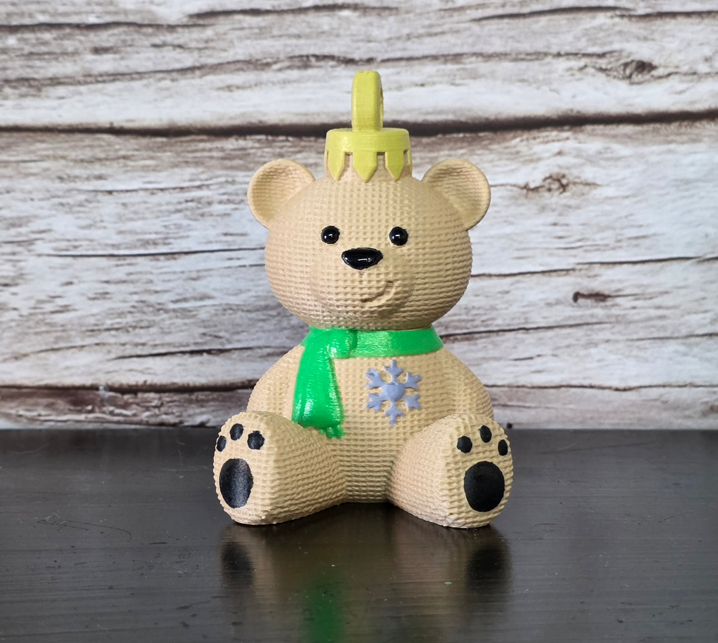 Faux Crochet Teddy Hanging Decor