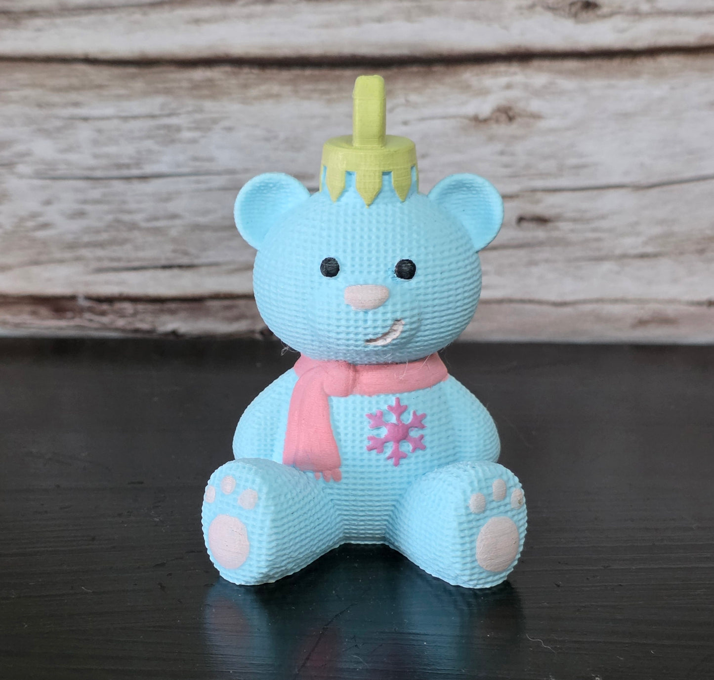 Faux Crochet Teddy Hanging Decor