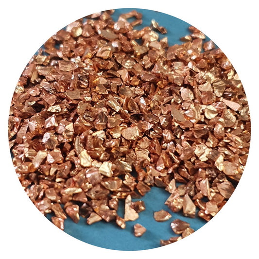 Metallic Glass Chips - Copper (Medium)