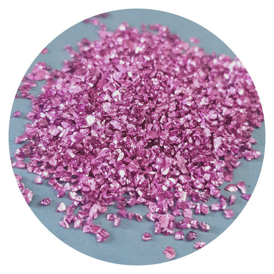 Metallic Glass Chips - Purple (Medium)