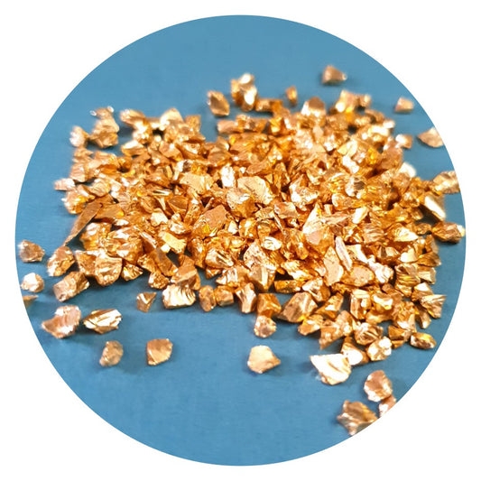 Metallic Glass Chips - Gold (Medium)