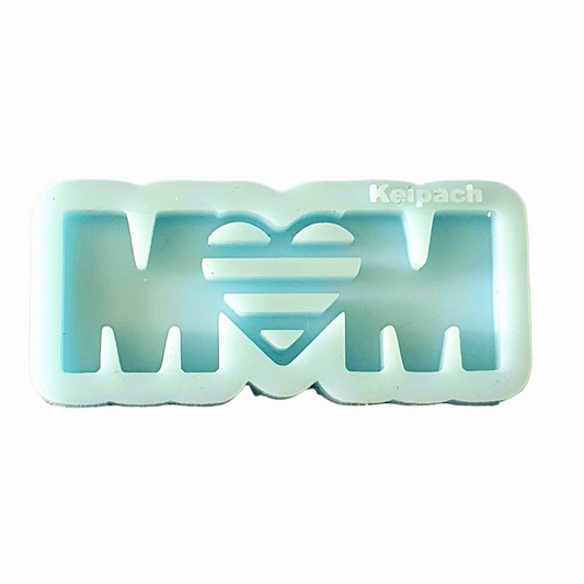 "Mom" Heart Silicone Resin Mould